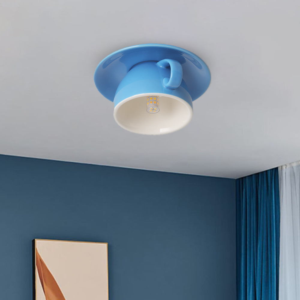 BowLift | CeramiLux Morandi Coffee Cup Ceiling Light – CeramiLux