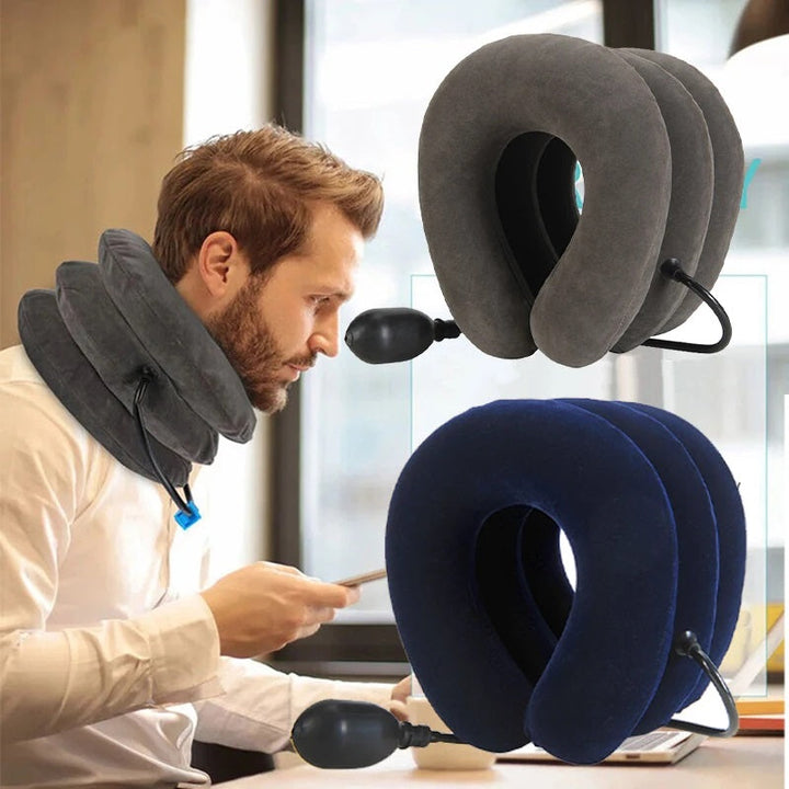 BowLift | Inflatable Cervical Traction Neck Pillow