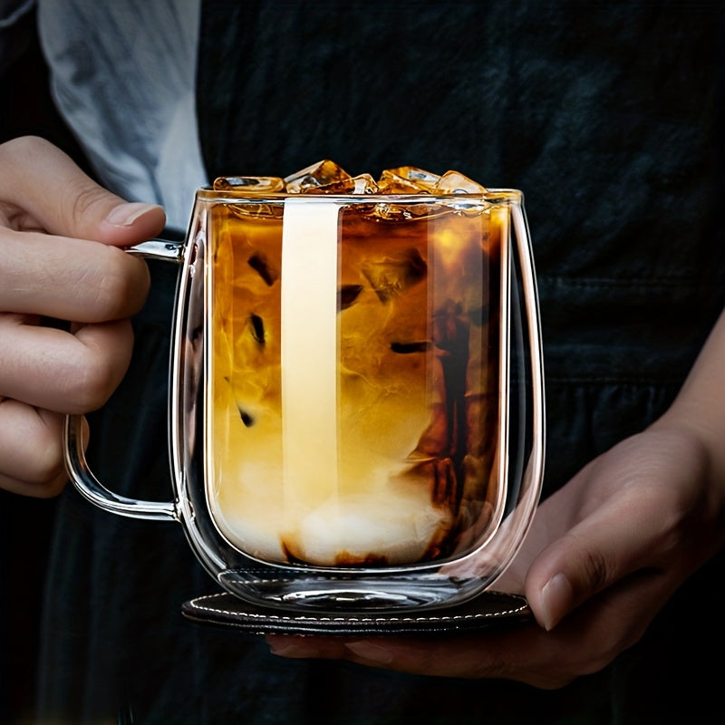 ThermoSip Double-Walled Glass Mug – Borosilicate Glass, Heat Resistant & Elegant | Bowlift