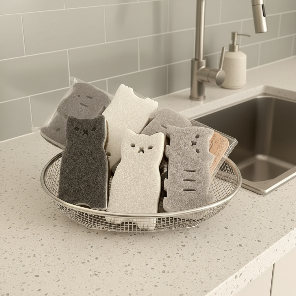 BowLift | Mini Cat Multi-Purpose Cleaning Sponge
