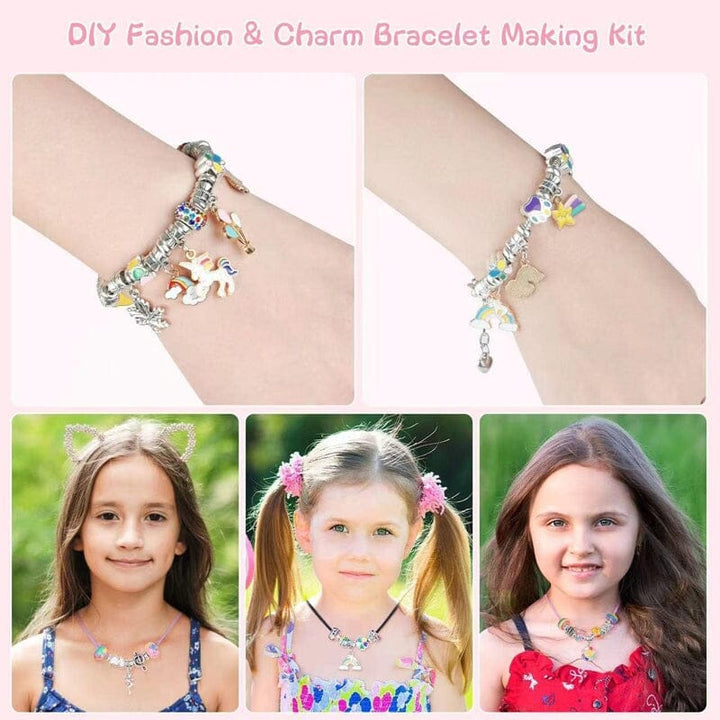 BowLift | CHARMELLA – Sparkly Girls Charm Bracelet Making Kit for Creative Fun