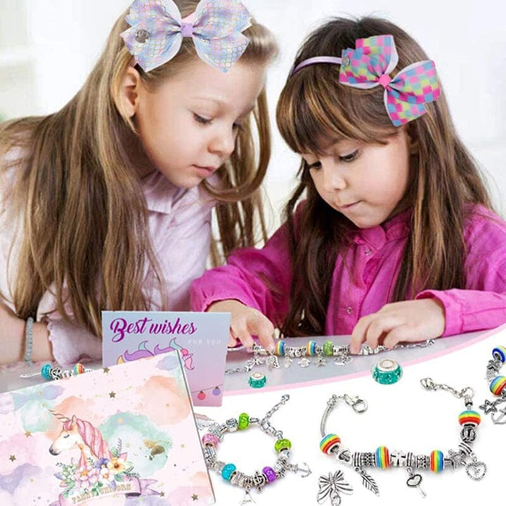 BowLift | CHARMELLA – Sparkly Girls Charm Bracelet Making Kit for Creative Fun