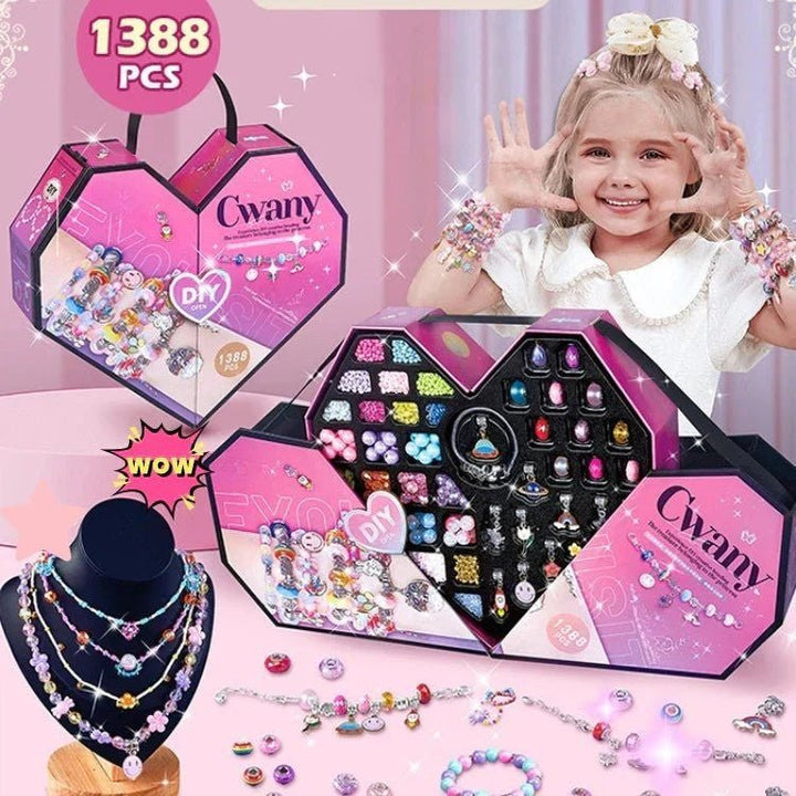 BowLift | CHARMELLA – Sparkly Girls Charm Bracelet Making Kit for Creative Fun