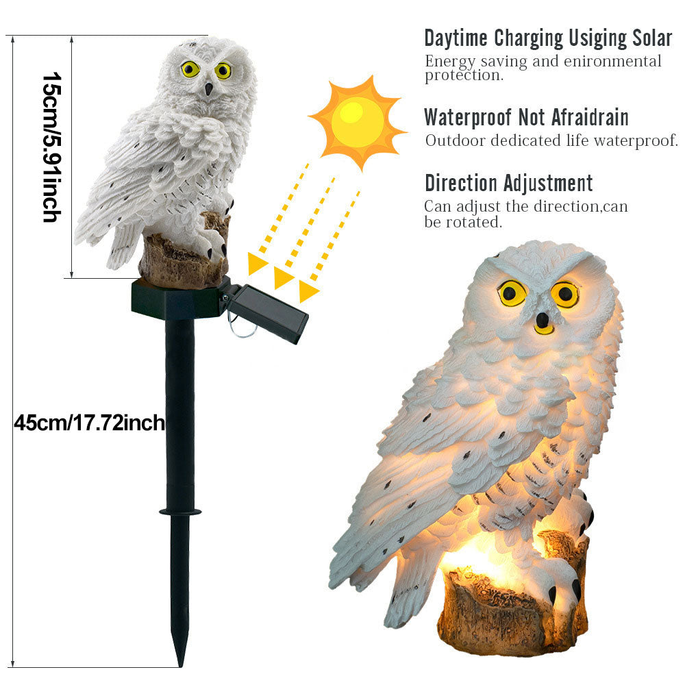 BowLift | Garden Light Solar Owl Outdoor LED Set