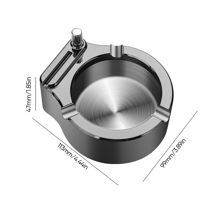 Retro Metal Ashtray, Cigarettes Lighter | Bowlift