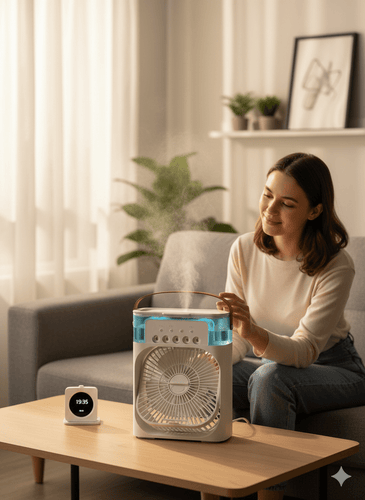 BowLift | ChillCube Compact – Desktop Evaporative Mini Cooler for Personal Spot Relief