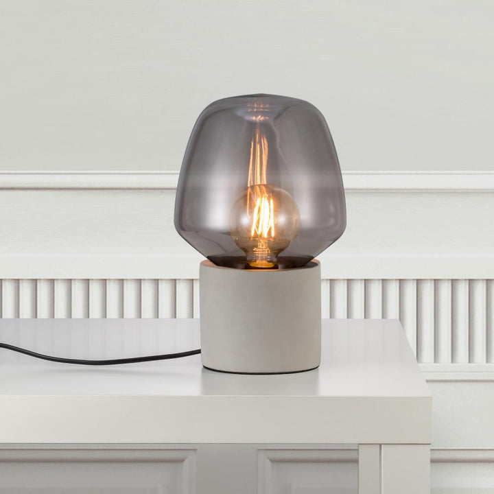 BowLift | Elegant CementGlo Petite Table Lamp - for a Luxurious Interior