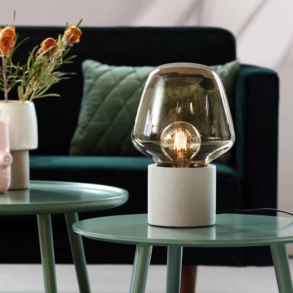BowLift | Elegant CementGlo Petite Table Lamp - for a Luxurious Interior