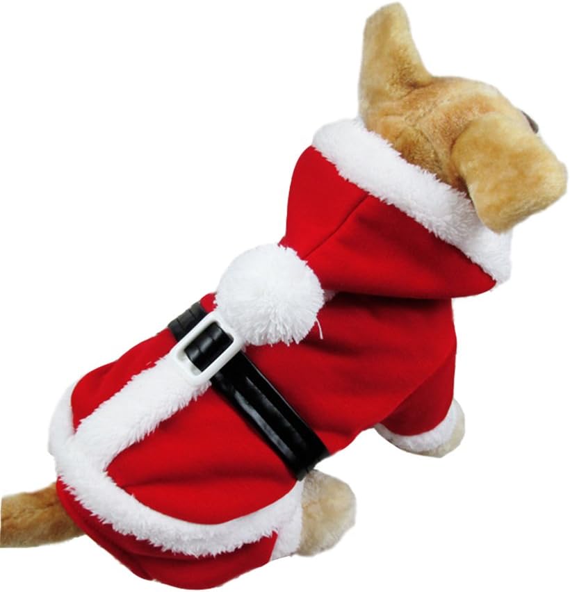 BowLift | Christmas Santa Suit for Dogs – Cozy Hooded Christmas Outfit for Festive Four-Legged Friends