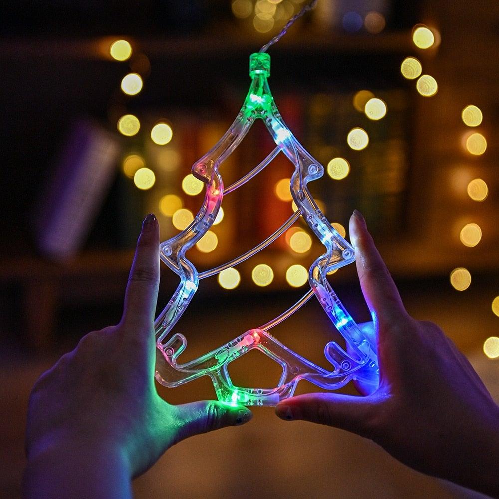 BowLift | Christmas String Lights - LED Star Curtain  Fairy String Lights Christmas Decoration