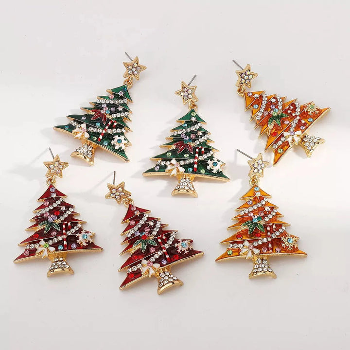 BowLift | Christmas Tree Dangle Earrings