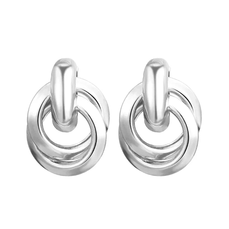BowLift | Circular Geometric Interwoven Earrings