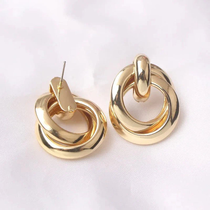 BowLift | Circular Geometric Interwoven Earrings