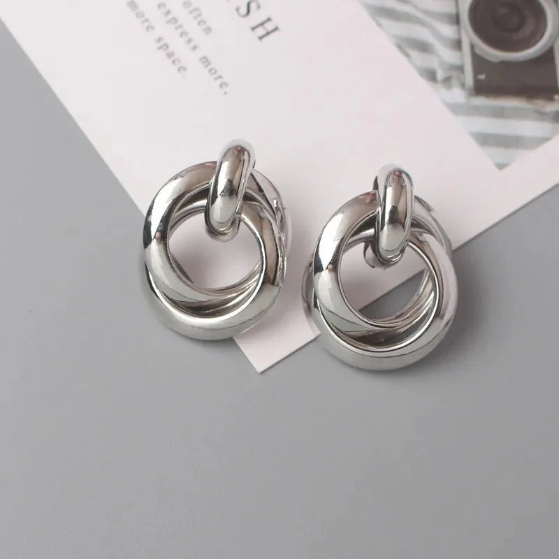 BowLift | Circular Geometric Interwoven Earrings
