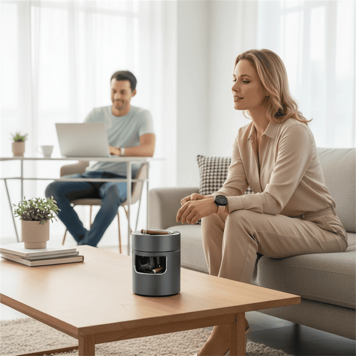 BowLift | CLARASH – Smart USB Smokeless Ashtray with Advanced Air Filter