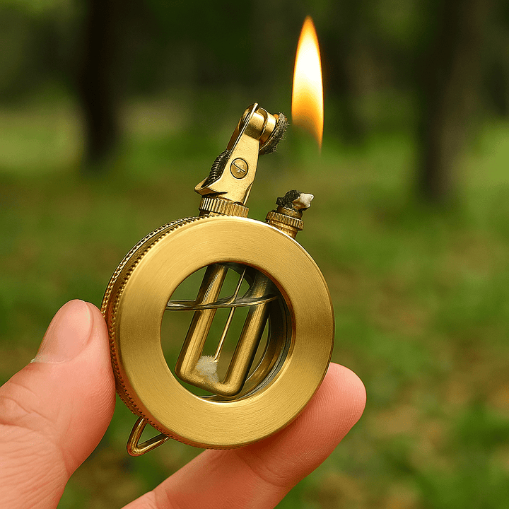BowLift | CLASSIC TIME – Retro Metal Kerosene Lighter with Vintage Design