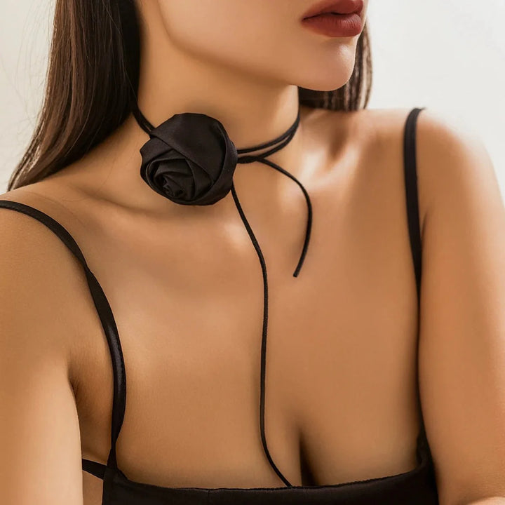 BowLift | Classy Rose Floral Choker Necklace