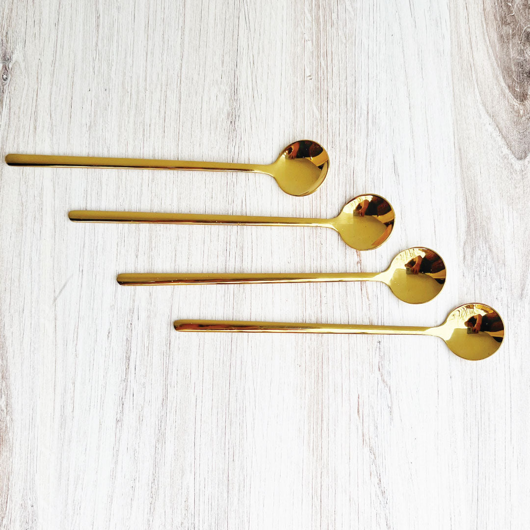 BowLift | Trendy Espresso & Dessert Spoon Set with 4 Pieces