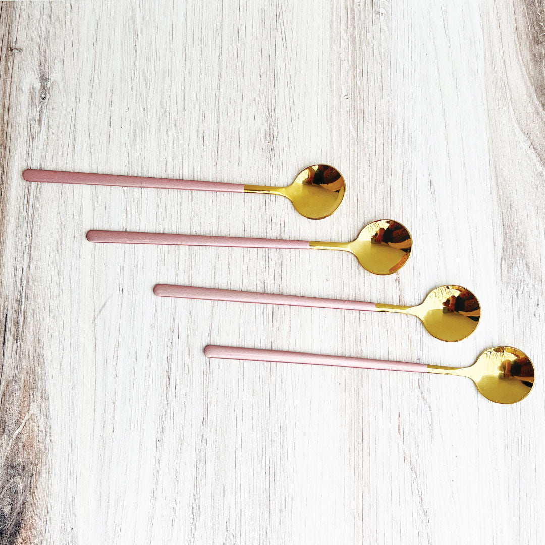 BowLift | Trendy Espresso & Dessert Spoon Set with 4 Pieces