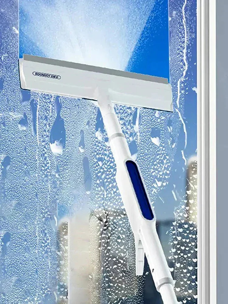 BowLift | CleanView 3-in-1 Window Wiper – Built-In Spray, Microfibre Cleaning & Streak-Free Shine