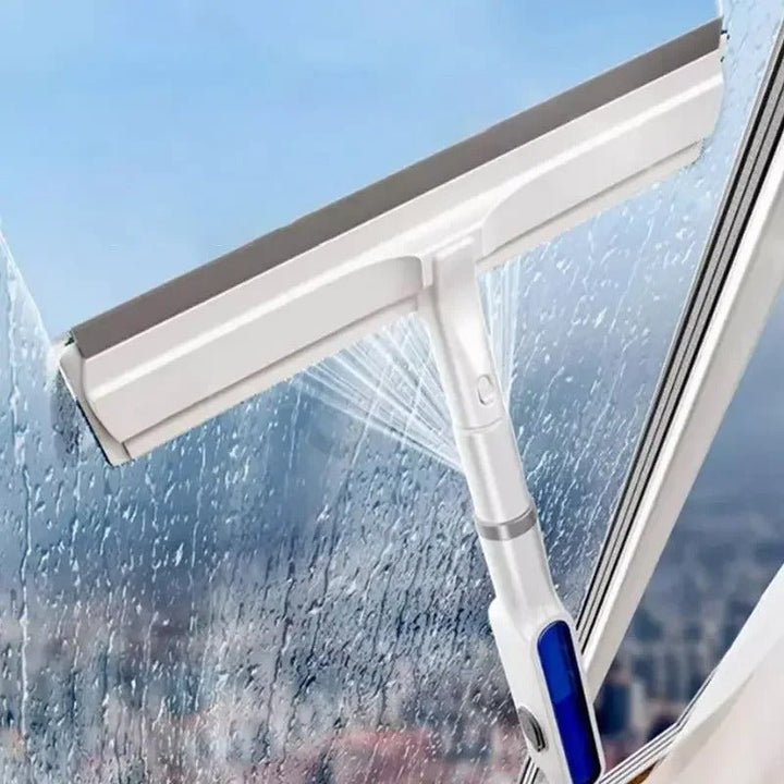 BowLift | CleanView 3-in-1 Window Wiper – Built-In Spray, Microfibre Cleaning & Streak-Free Shine