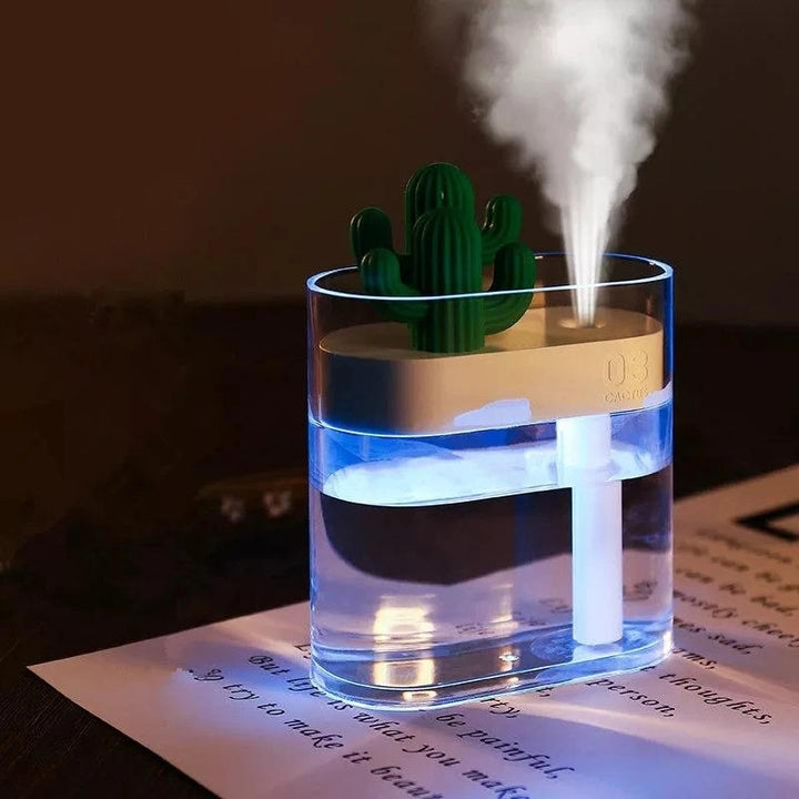 Clear Ultrasonic  Air Humidifier with Romantic Light | Bowlift