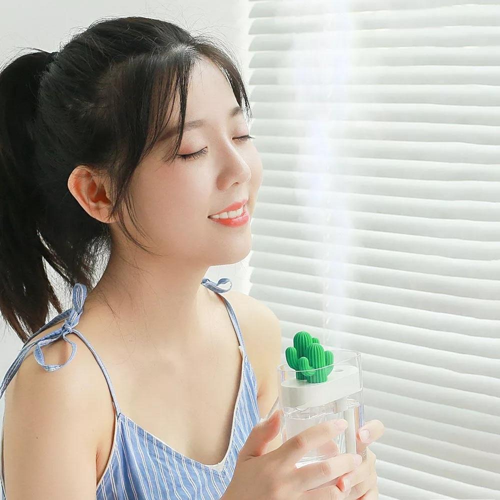 Clear Ultrasonic  Air Humidifier with Romantic Light | Bowlift