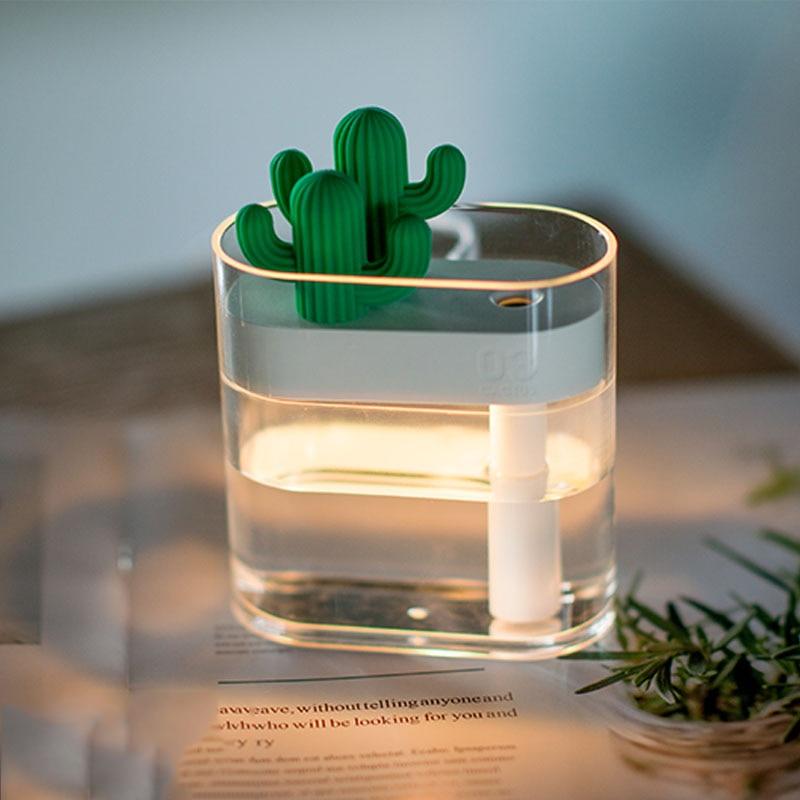 Clear Ultrasonic  Air Humidifier with Romantic Light | Bowlift