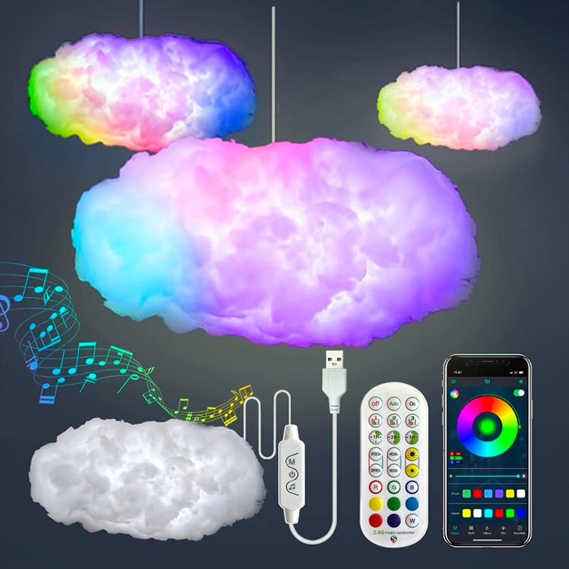 BowLift | Cloud Lightning Lamp with Music and Colour – Nimbuson