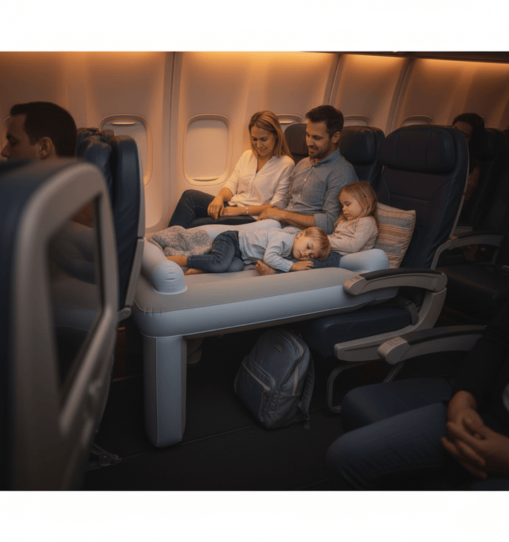 BowLift | CloudNap Travel Bed – Inflatable Plane Comfort for Kids