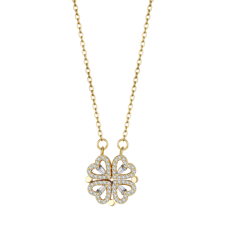Lucky Charm Necklace - Elegant Heart-Shaped Necklace in Gold Bowlift