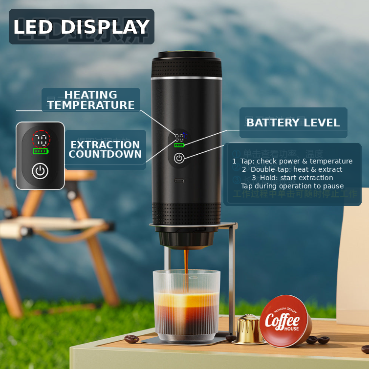 Portable Electric Capsule Espresso Maker Bowlift