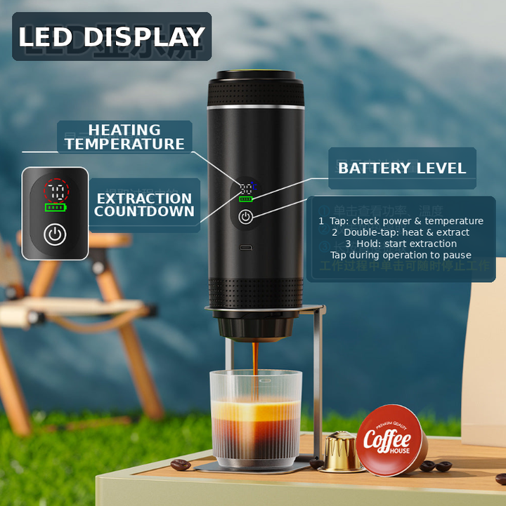 Portable Electric Capsule Espresso Maker Bowlift