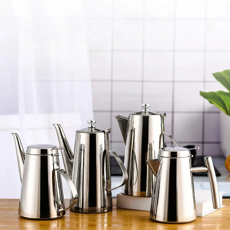 Cold Kettle Tea Set Long Mouth Soup Kettle Stainless Steel Teapot | Bowlift
