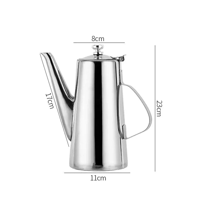 Cold Kettle Tea Set Long Mouth Soup Kettle Stainless Steel Teapot | Bowlift