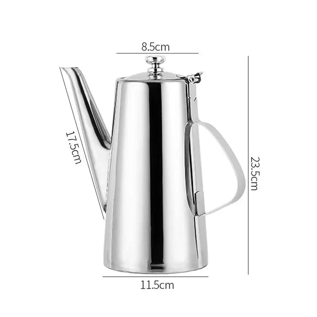 Cold Kettle Tea Set Long Mouth Soup Kettle Stainless Steel Teapot | Bowlift