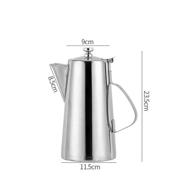 Cold Kettle Tea Set Long Mouth Soup Kettle Stainless Steel Teapot | Bowlift