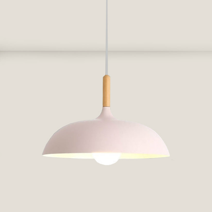 Oak wood ceiling light in Nordic design – LED wood plafond lamp | Bowlift