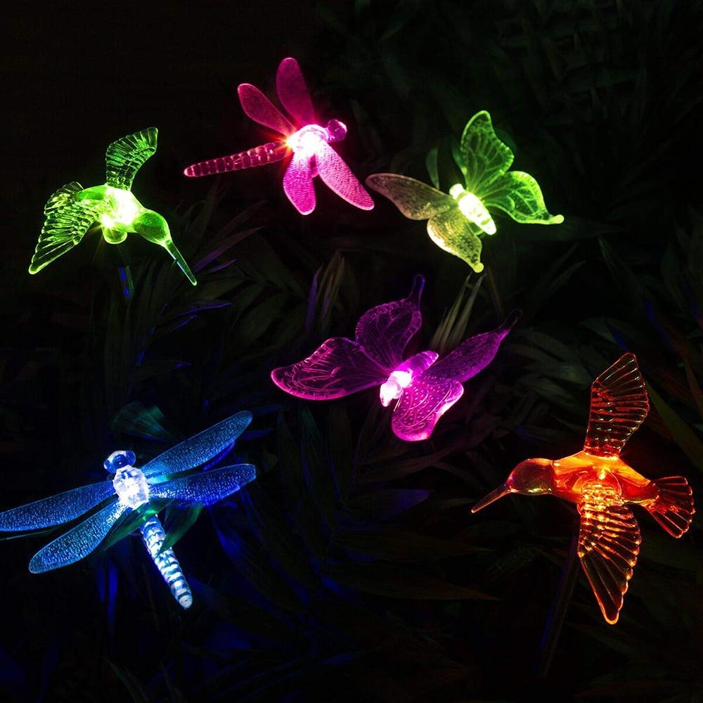 BowLift | Solar-LED-Garden Lights "Colorful Flies"