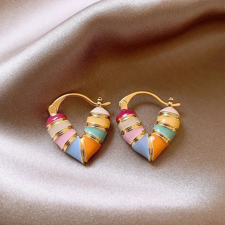BowLift | Colorful Pastel Heart Earrings