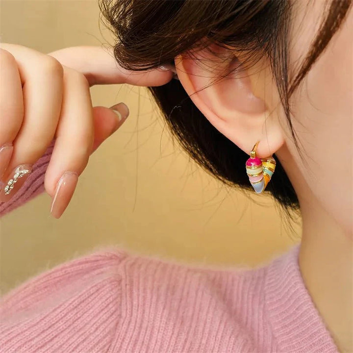 BowLift | Colorful Pastel Heart Earrings