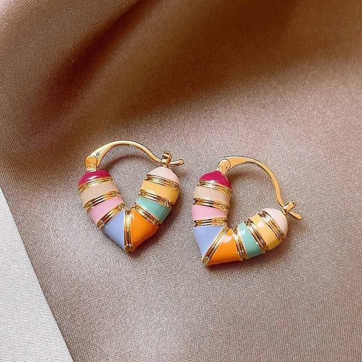 BowLift | Colorful Pastel Heart Earrings
