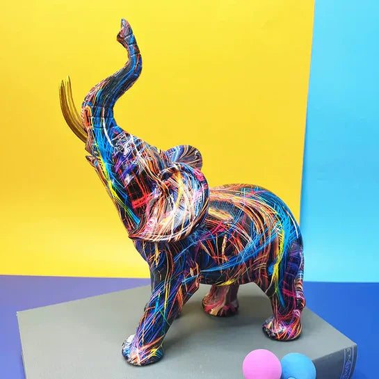 BowLift | Colourful Elephant Sculpture - ColorSplash
