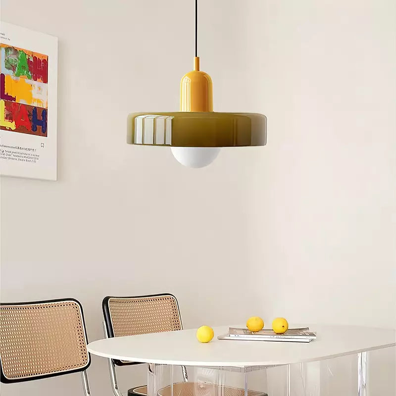 BowLift | Colourful Pendant Lamp in Bauhaus Style - StiloGlas