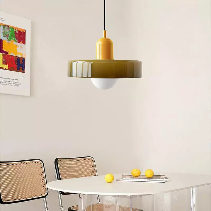 BowLift | Colourful Pendant Lamp in Bauhaus Style - StiloGlas