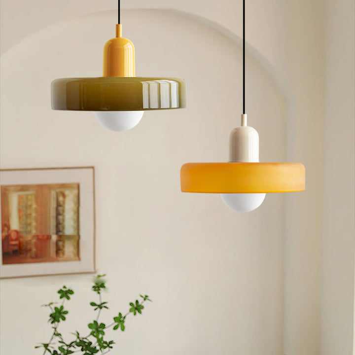 BowLift | Colourful Pendant Lamp in Bauhaus Style - StiloGlas
