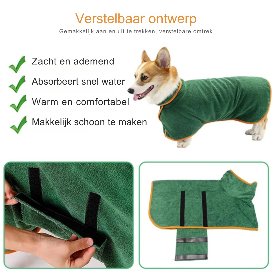 Comfortable Dog Bathrobe - Finn Bowlift