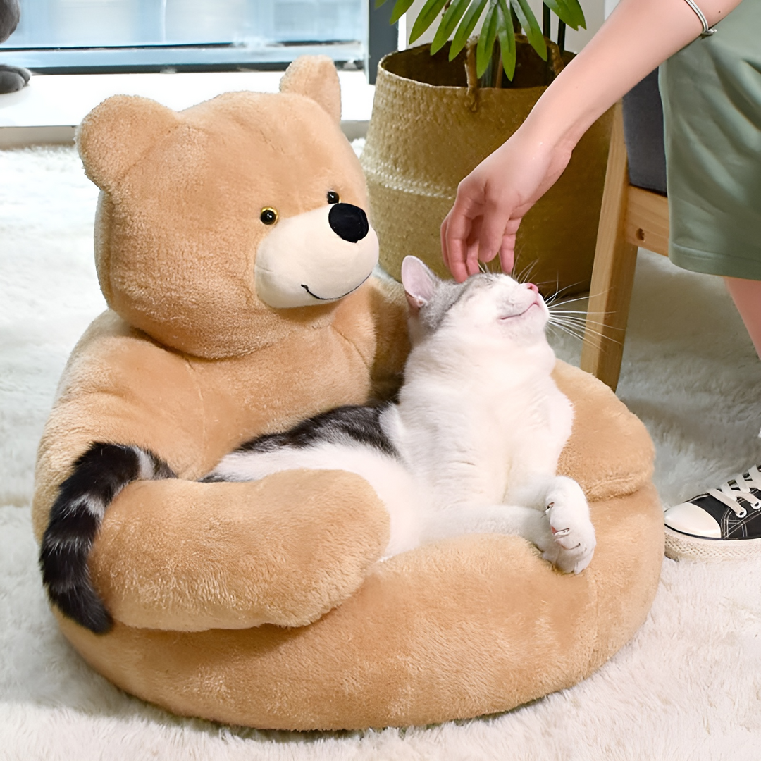 Comfortable Pet Bed - CozyBear Bowlift