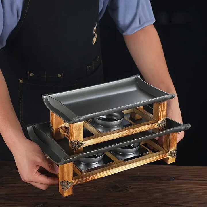 Commercial Non-stick BBQ Plate Baking Pan Grilled Fish Iron Plate | Bowlift