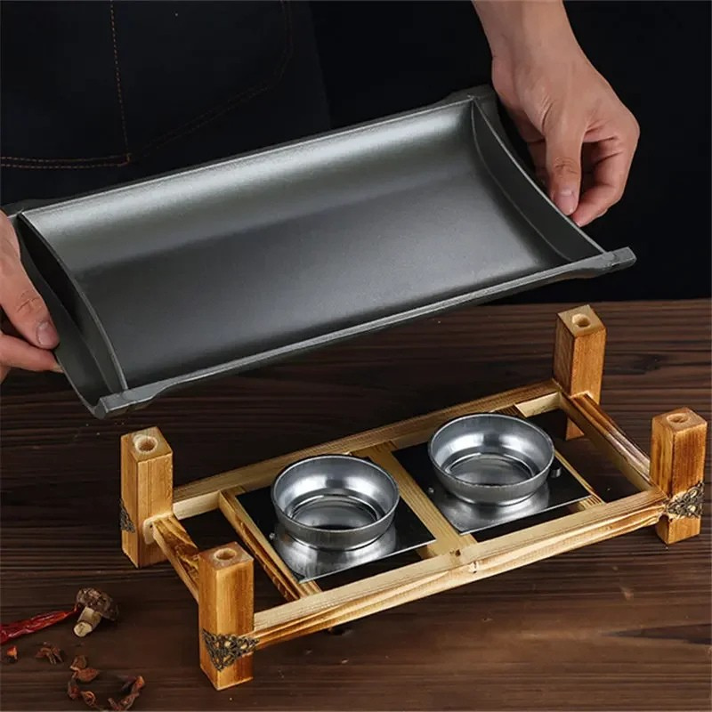 Commercial Non-stick BBQ Plate Baking Pan Grilled Fish Iron Plate | Bowlift